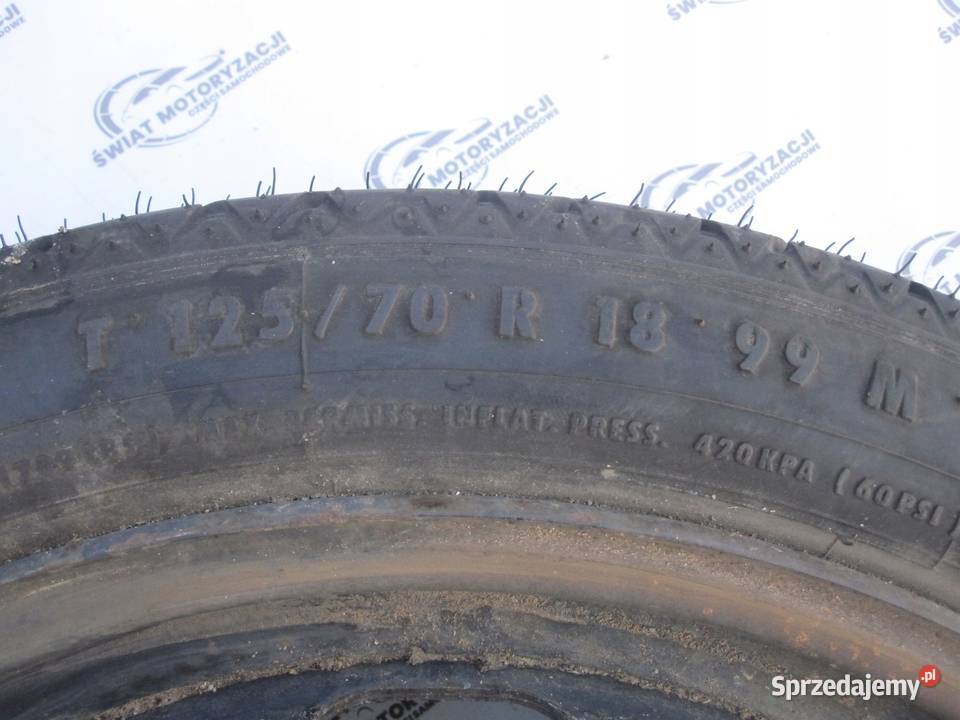 AUDI A3 8P GOLF V VI koło dojazdowe 1257018 99M świętokrzyskie Kielce sprzedam