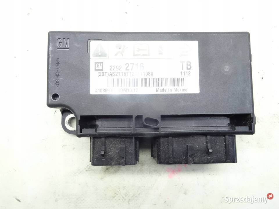 OPEL INSIGNIA MODUL AIRBAG 22922716 osobowe Wyposażenie elektryczne