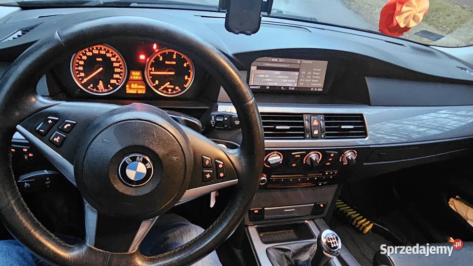 E60 LCI 520D M47 manual 2007r rej 2008 163 Białystok