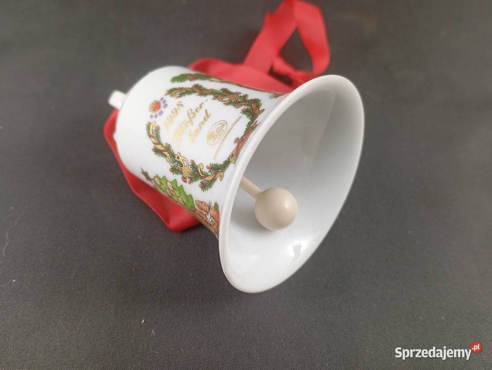 Porcelanowy dzwonek świąteczny Hutschenreuther Zielona Góra
