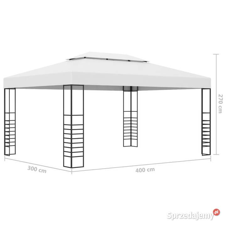 Altana ze sznurem lampek LED 4x3x27 m biała Pozostałe Dom i Ogród Warszawa