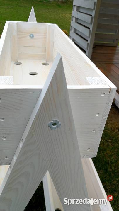 Drewniany kwietnik stojak na kwiaty ozdoba Architektura ogrodowa Radków