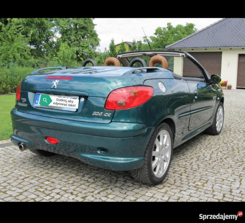 Peugeot 206 CC Roland garros 1600cm3 Daszewice