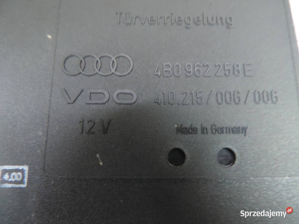 MODUŁ KOMFORTU Audi A6 C5 4B0962258E Nowy Sącz