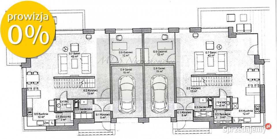dom z 4 sypialniami i garażem stan deweloperski Kamionka sprzedam