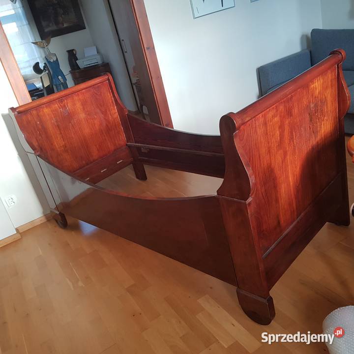 Łóżko biedermeier Wilno mazowsze ok 1800 Orneta