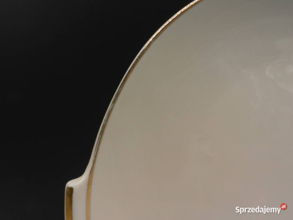 Rosenthal Aida talerzpatera kość słoniowazłoceń Porcelana i szkło