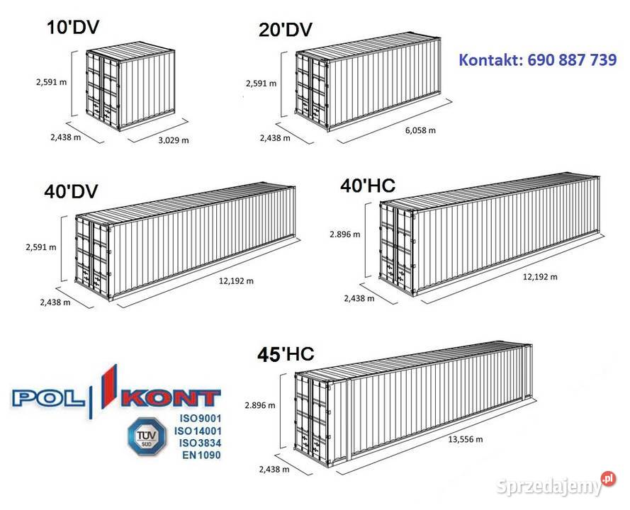 Kontener nowy 20 DV One Way Gdynia