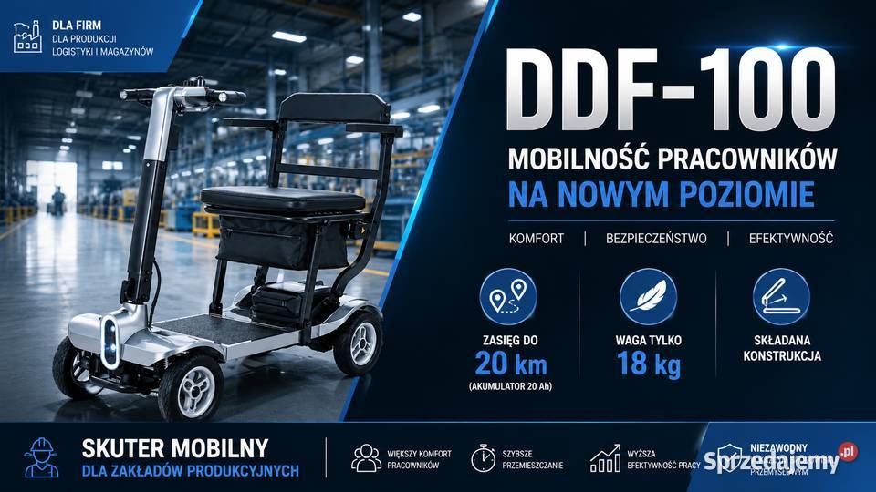 Skuter inwalidzki pracowników halowych ochrony mazowieckie