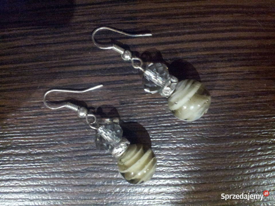 Kolczyki nowe kulki zielone Pszczyna