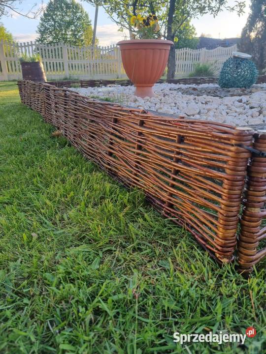 Palisada wiklinowa ogrodowa Płotki obrzeże podkarpackie Groble