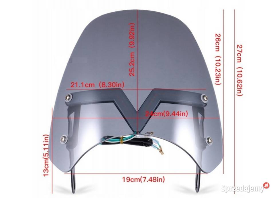 Owiewka motocyklowa szyba z kierunkowskazami Sosnowiec