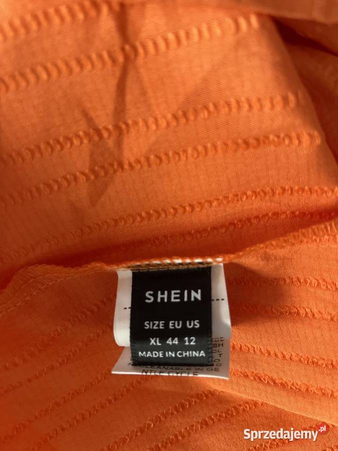 Shein sukienka modny fason pomarańczowa nowa zachodniopomorskie sprzedam