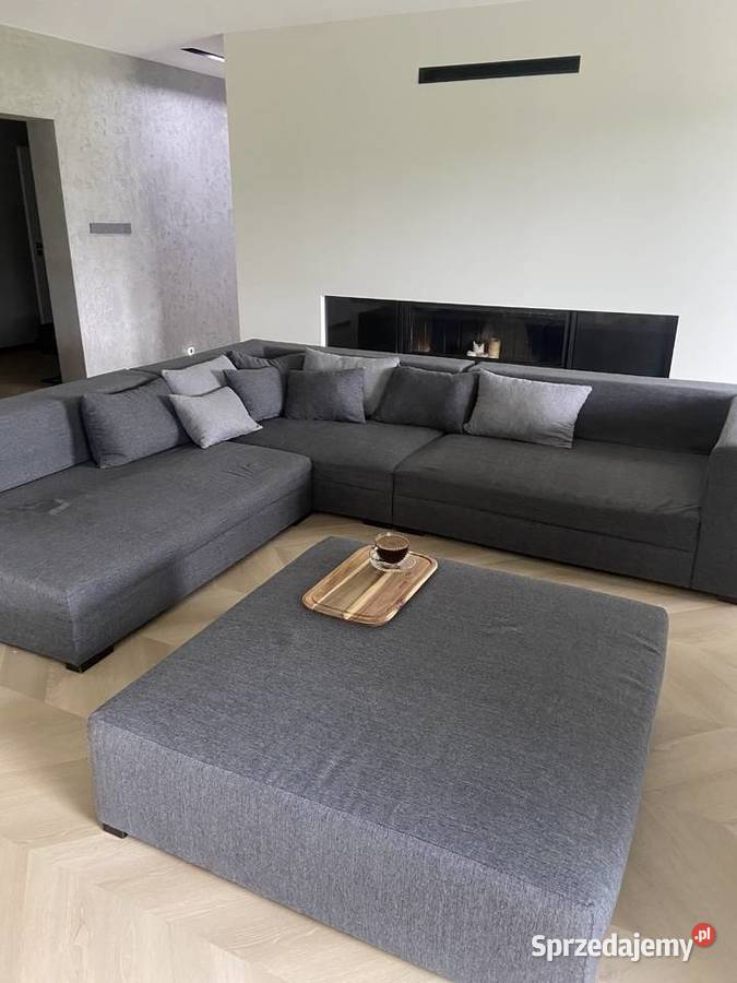 Duża kanapa narożnik szara Bełchatów