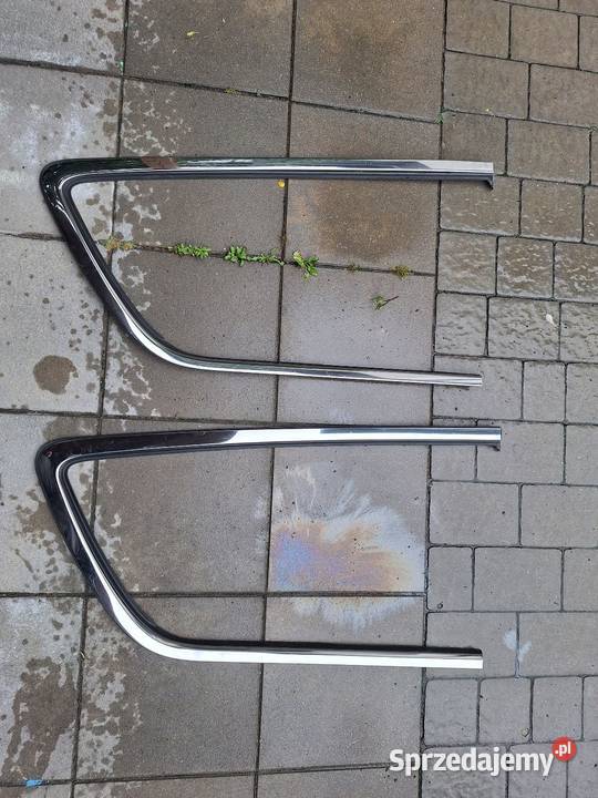 Chromowane ramki szyb tylnich prawe i lewe Uszczelki szyb sprzedam