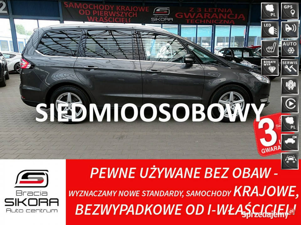 Ford Galaxy 7Osób TITANIUM LedNaviKameraELKlapa podgrzewane fotele Galaxy Mysłowice