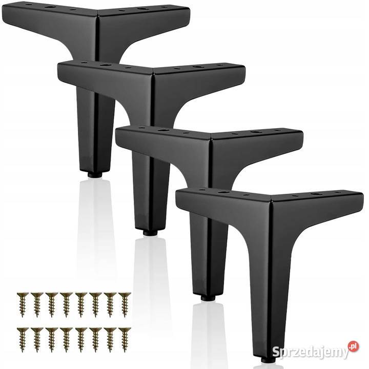 Nogi meblowe 15 czarne zestaw 4 do mebli mazowieckie Myszyniec sprzedam