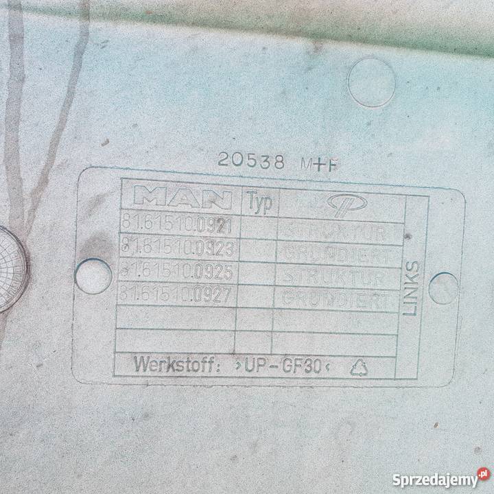 MAN TGA TGX STOPIEŃ LEWY 81615100923 Bieleń sprzedam