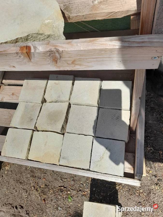 Kostka Piaskowiec Czerwony łupana 4x6 Sieradz