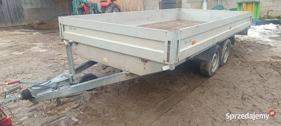 Przyczepa laweta aluminiowe burty 417x210 Lawety Sierakowice