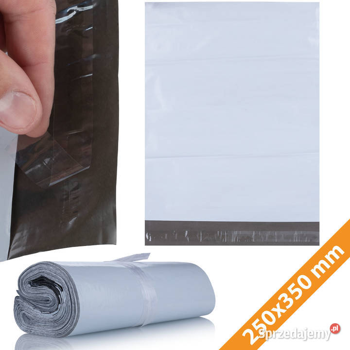 Foliopaki Białe 250 x 350 mm 100 LDPE Ludźmierz sprzedam