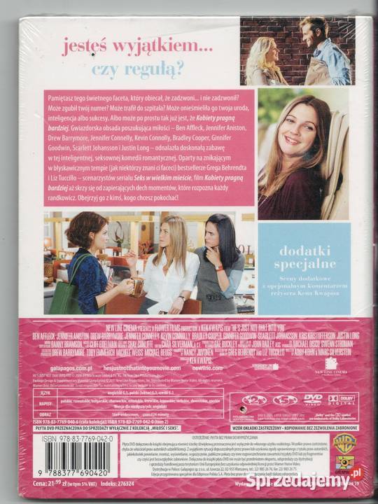 KOBIETY PRAGNĄ BARDZIEJ DVD KSIĄŻKA Aniston mazowieckie Warszawa