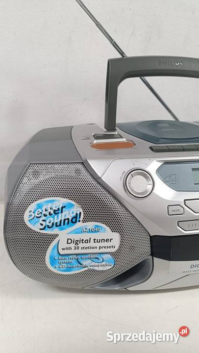 PHILIPS AZ1040 Radioodtwarzacz kasetowy z CD Radioodtwarzacze Poznań