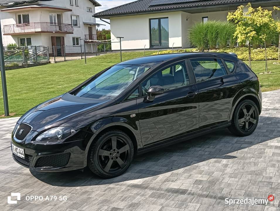 Seat Leon 2 FL 2009r 14 MPI Czarny Metalik 1400cm3 podkarpackie Jasło