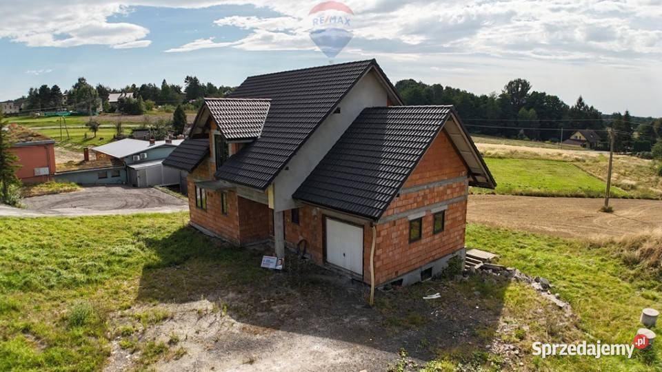 Przestronny dom do wykończenia Dębowiec sprzedam