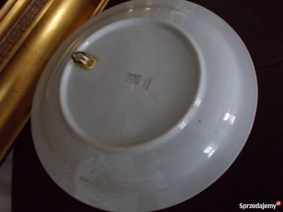 Talerz Ręcznie Malowany Porcelana Wawel PRL Porcelana i szkło Szczecin
