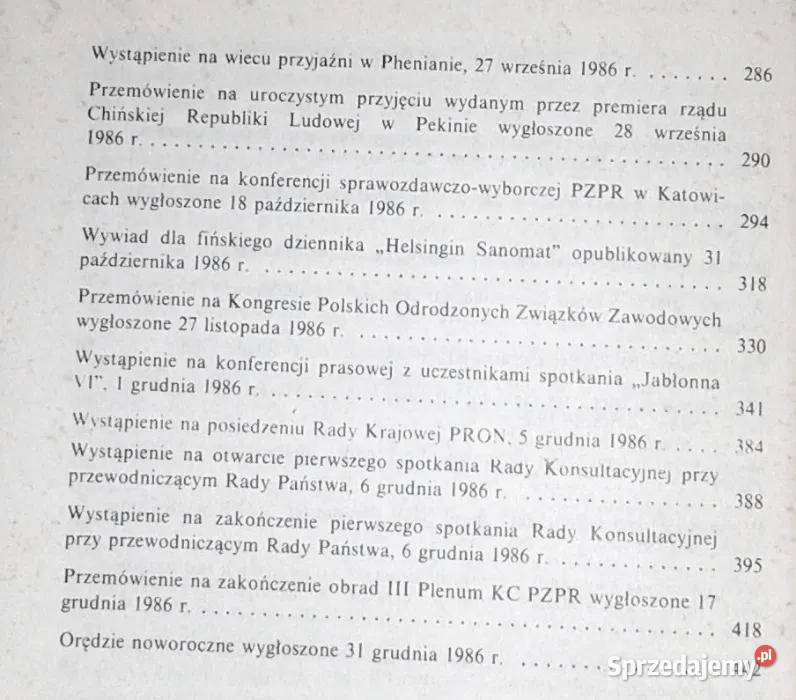 Przemówienia 198182 85 86 87 88 Wojciech Chełm