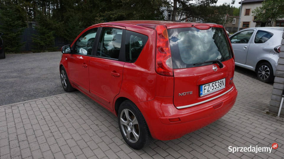 Nissan Note zarejestrowany ubezpieczony czerwony lubuskie sprzedam