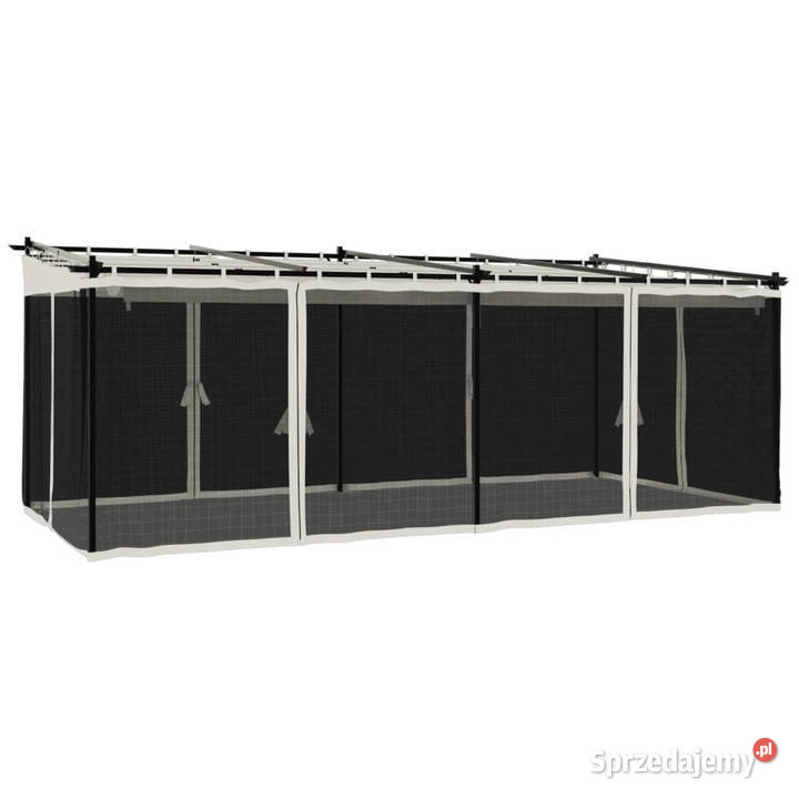 Altanka ze ścianami z siatki kremowa 6x3 m stal Warszawa sprzedam