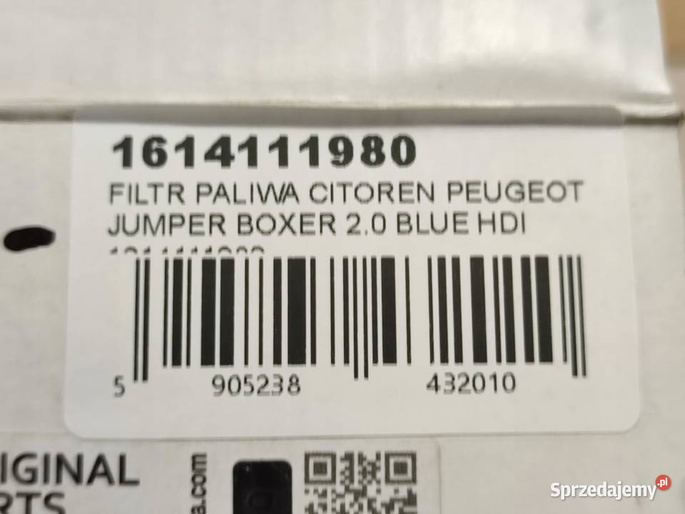FILTR PALIWA CITOREN PEUGEOT JUMPER BOXER 20 osobowe sprzedam