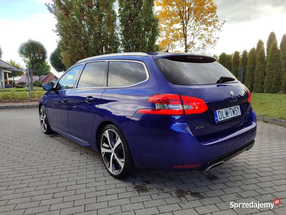 Piękny Peugeot 308 GT 16 Benzyna o mocy 225 1580cm3 dolnośląskie Lwówek Śląski