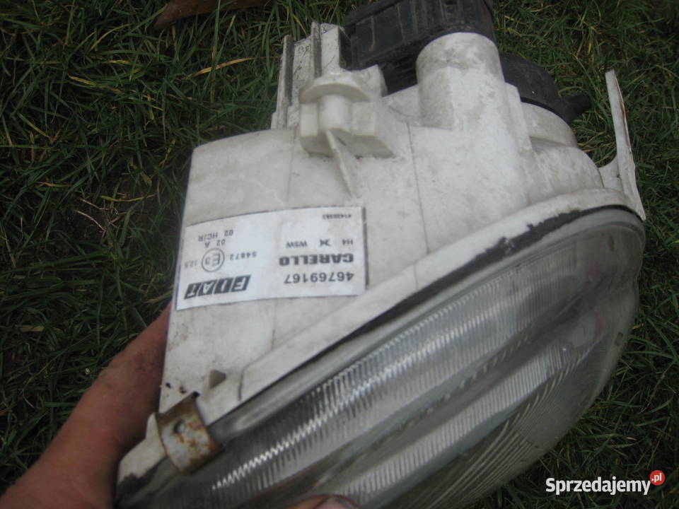 Lampa przednia reflektor Fiat Seicento 600 biały osobowe Osłony i zaślepki Kraków