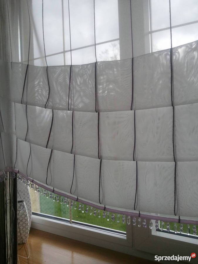 Firana roleta rzymska z koralikamiatrapa szer150 Radom sprzedam