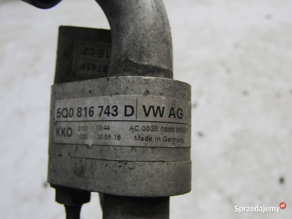 RURKA WĄŻ PRZEWÓD KLIATYZACJI 16 TDI SKODA Węże chłodnicy sprzedam