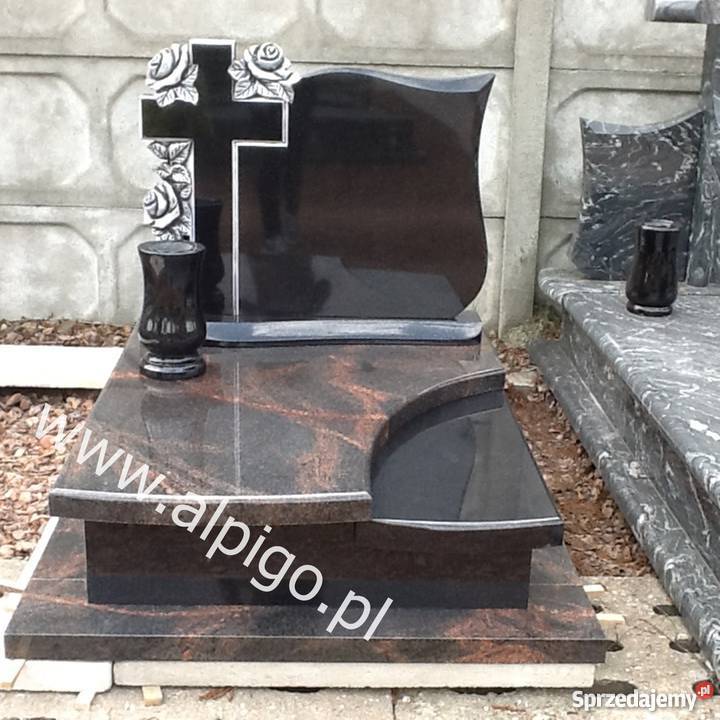 Nagrobek pomnik granitowy na urnę Alpigo