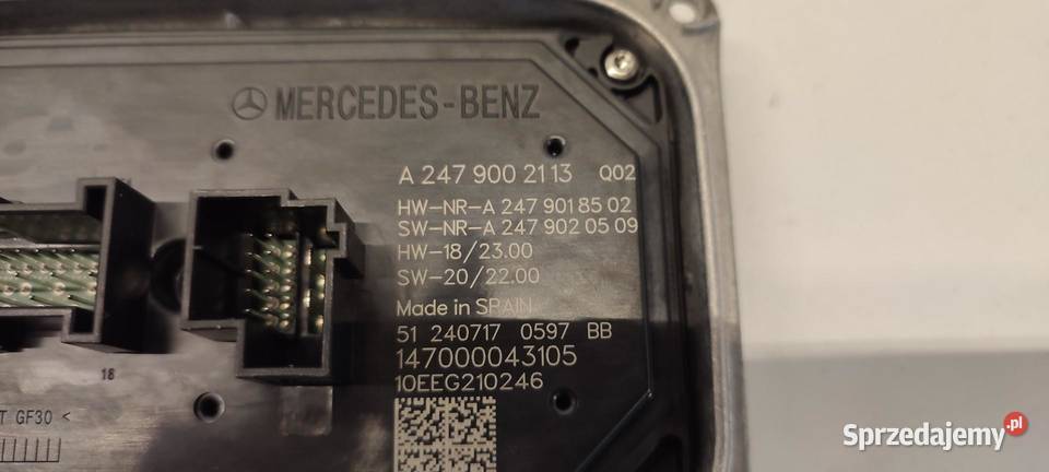MERCEDES W247 PRZETWORNICA MODUŁ LED A2479002113