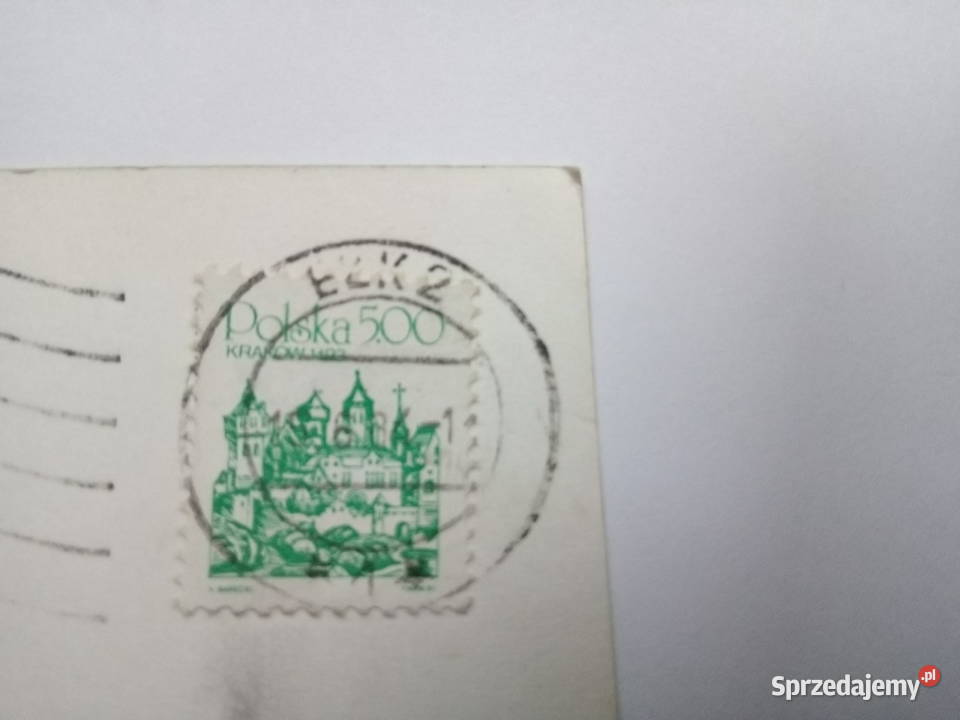 Pocztówka Ełk 1984r Znaczek śląskie Dąbrowa Górnicza