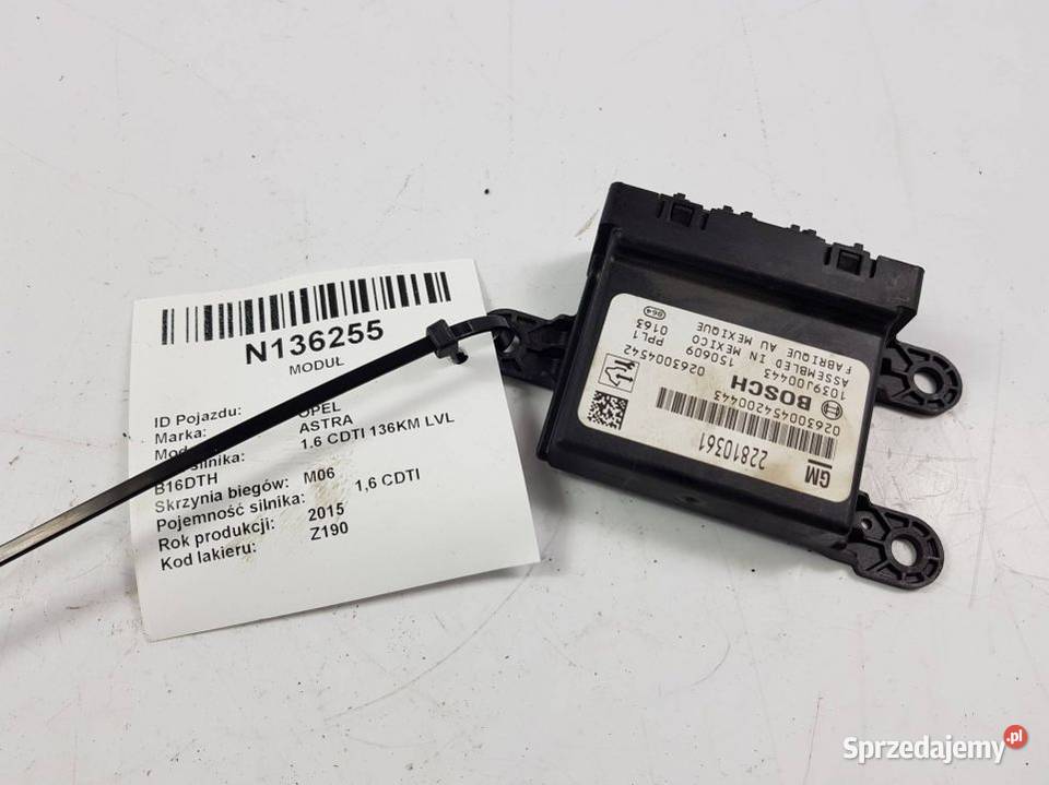 MODUŁ PDC 22810361 OPEL ASTRA J Lipno sprzedam