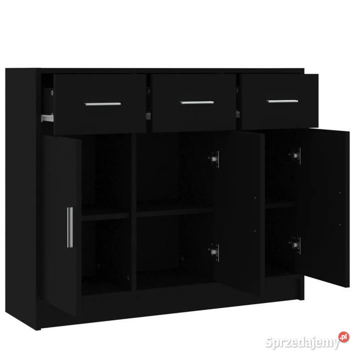 Szafka czarna 91x28x75 materiał drewnopochodny Warszawa