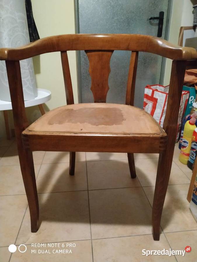 Krzesło, fotel gabinetowy- antyk