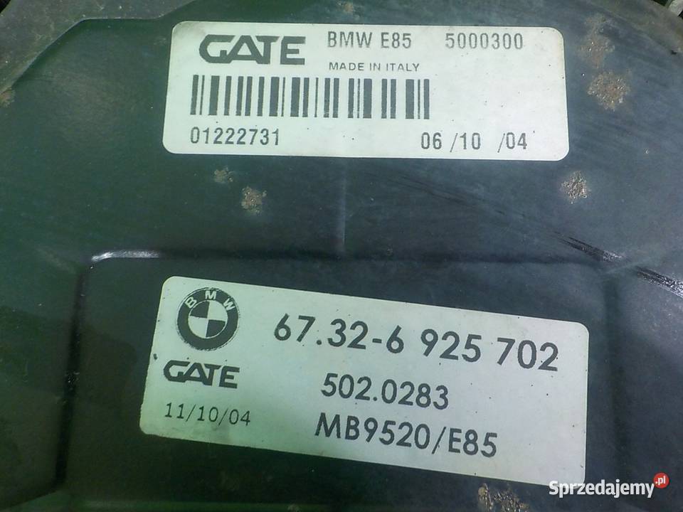 BMW Z4 E85 25 B 04r CABRIO 2D wentylator Suków