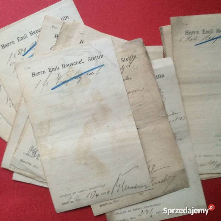 1226 Notatki recepty z Pieczątkami Aptek Szczecin sprzedam