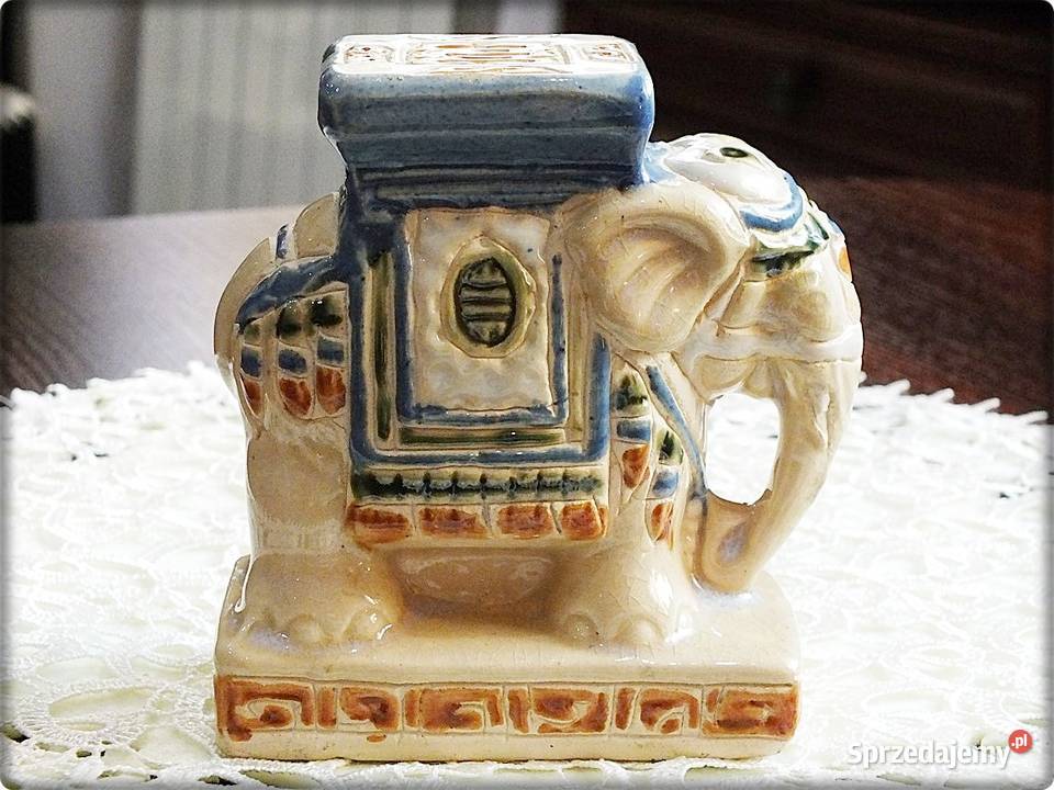 Stara Figurka SŁOŃ Indyjski Chiński porcelana lubuskie Żary
