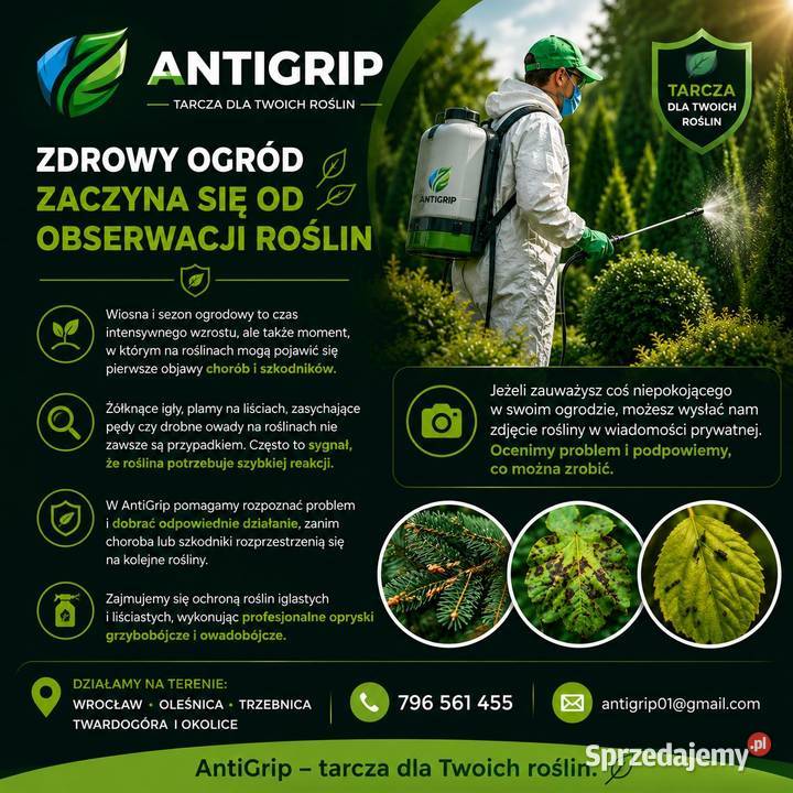 AntiGrip Profesjonalne opryski środkami ochrony Januszkowice