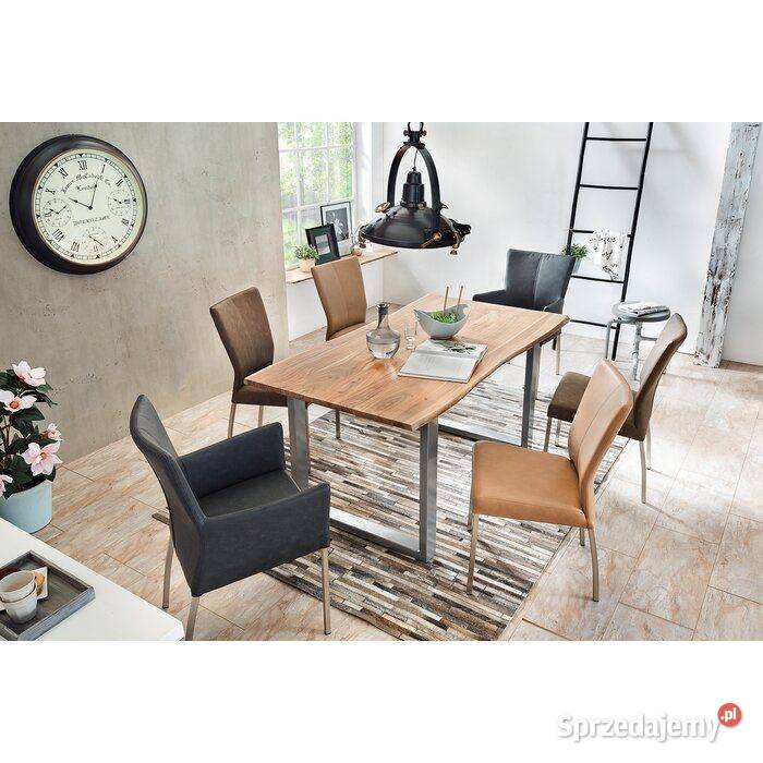 stół lite drewno akacja BRAYDEN 160x85x77 85cm lubelskie Zamość