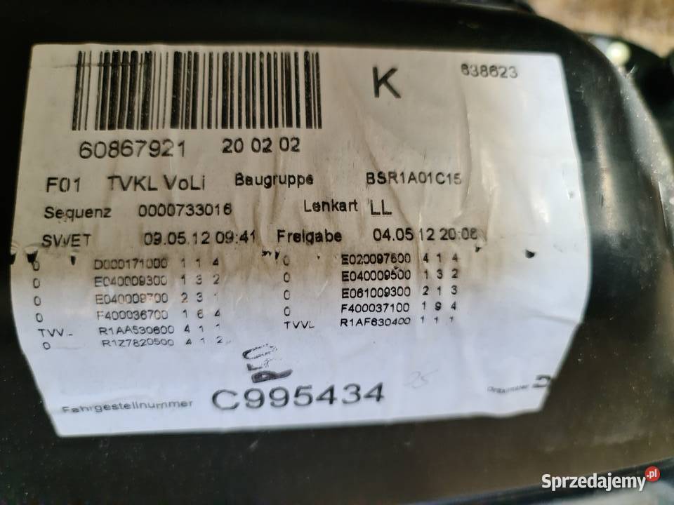 BMW X5 F15 tapicerka drzwi przednich lewych V7 wielkopolskie Puszczykowo sprzedam